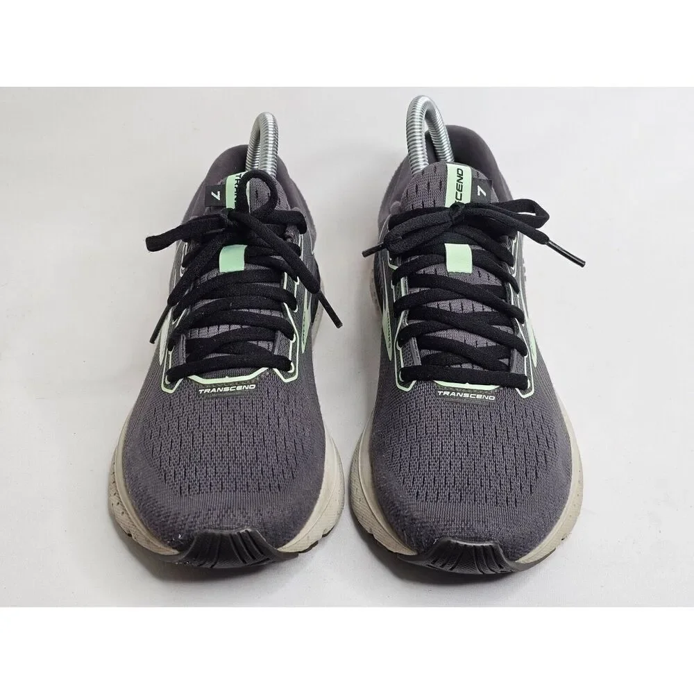 Brooks Women's Gray & Mint Transcend Running Sneakers